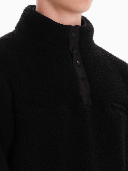 Emerson Sherpa Pullover Ανδρικό Φούτερ 242.EM280.12 Black - Image 7