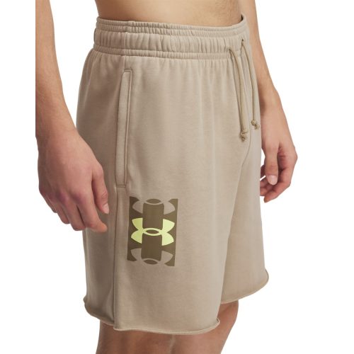 Under Armour Rival Terry Logo 8In Shorts 1390147-299 - Image 4