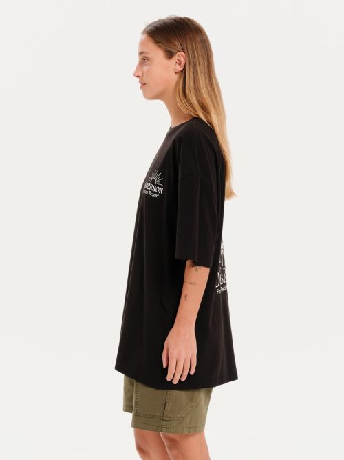 Emerson Γυναικείο Oversized T-Shirt 251.EW33.60 BLACK - Image 2