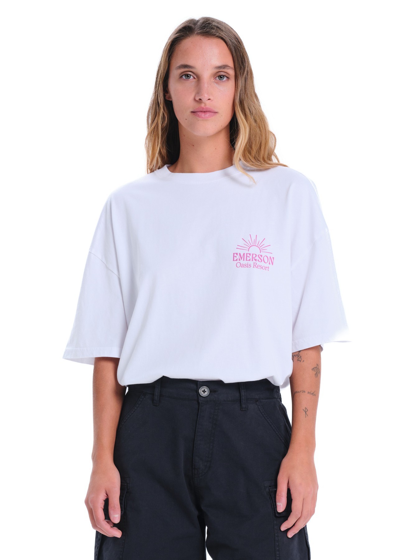 Emerson Γυναικείο Oversized T-Shirt 251.EW33.60 WHITE