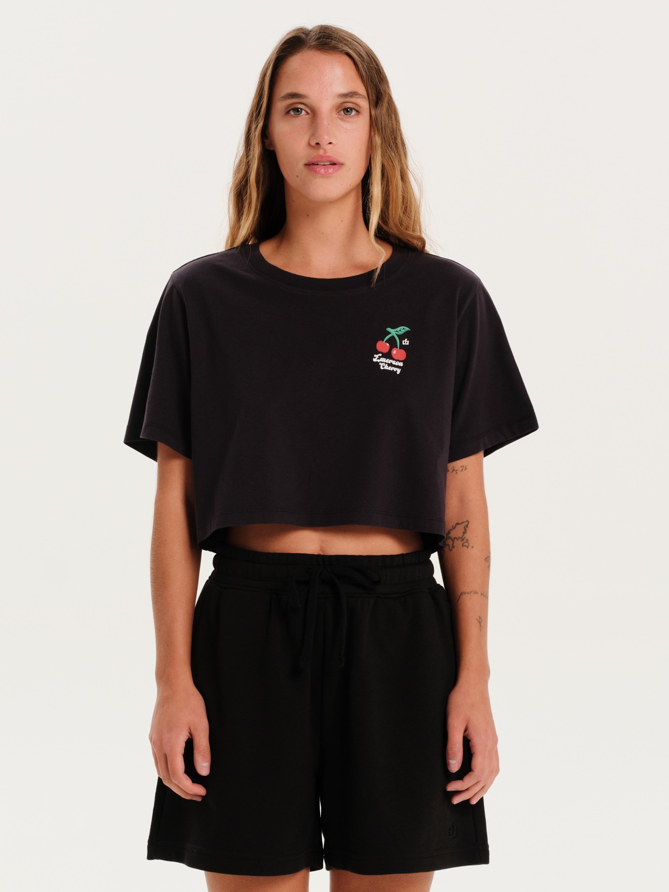 Emerson Γυναικείο Crop T-Shirt 251.EW33.68 BLACK