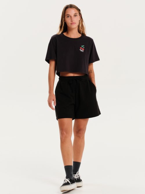 Emerson Γυναικείο Crop T-Shirt 251.EW33.68 BLACK - Image 4