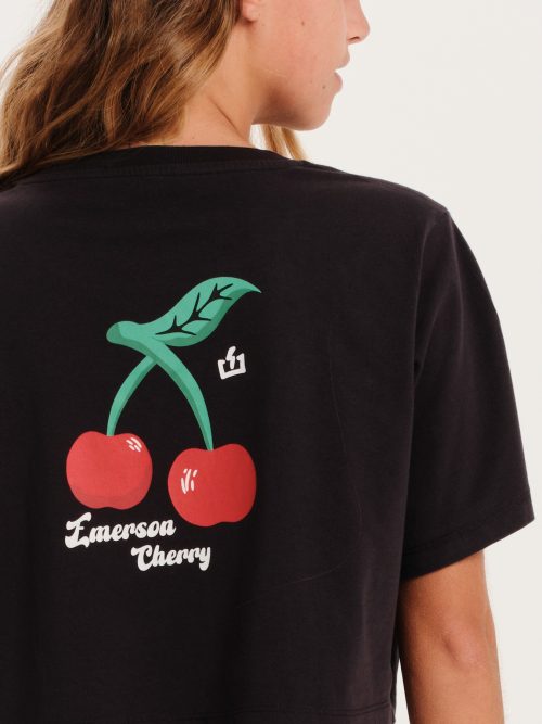 Emerson Γυναικείο Crop T-Shirt 251.EW33.68 BLACK - Image 5