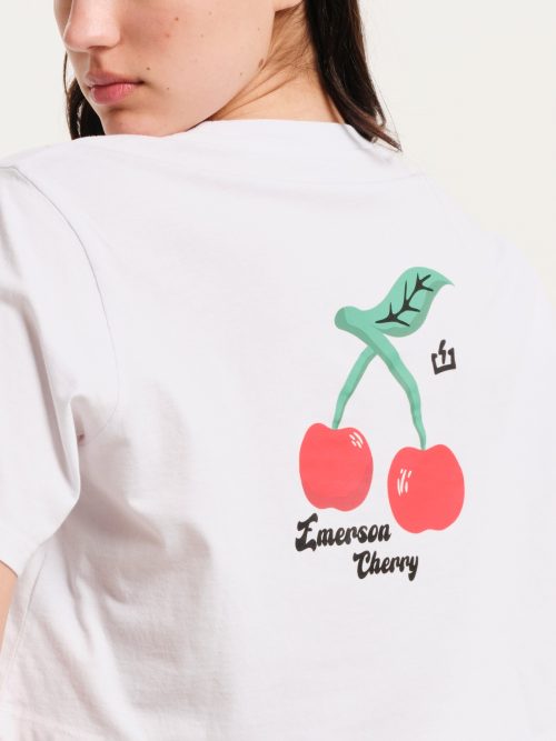 Emerson Γυναικείο Crop T-Shirt 251.EW33.68 WHITE - Image 5