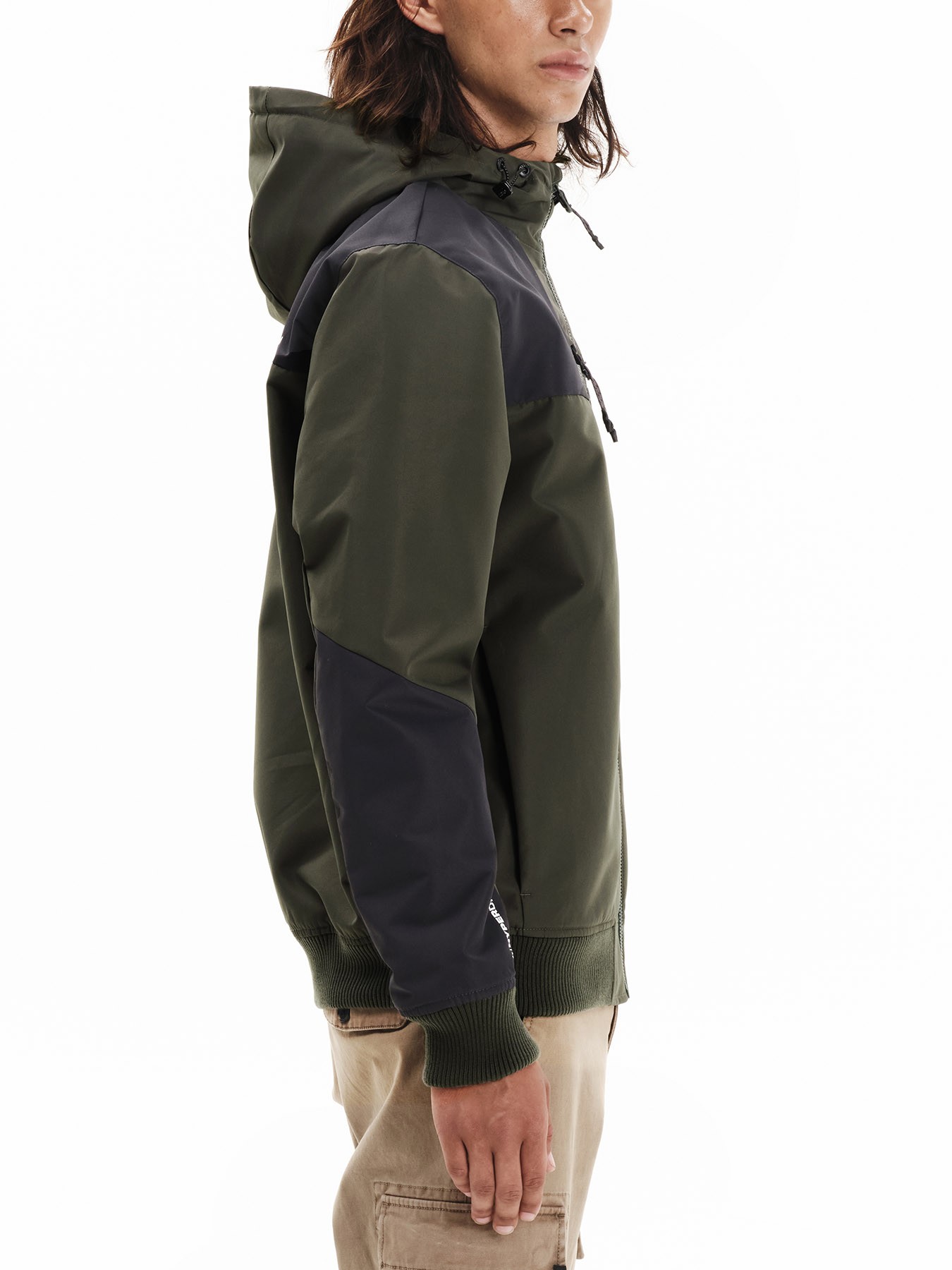 Emerson Bomber Ανδρικό Μπουφάν Κουκούλα 252.EM10.31 Pine Green/Ebony - Image 5
