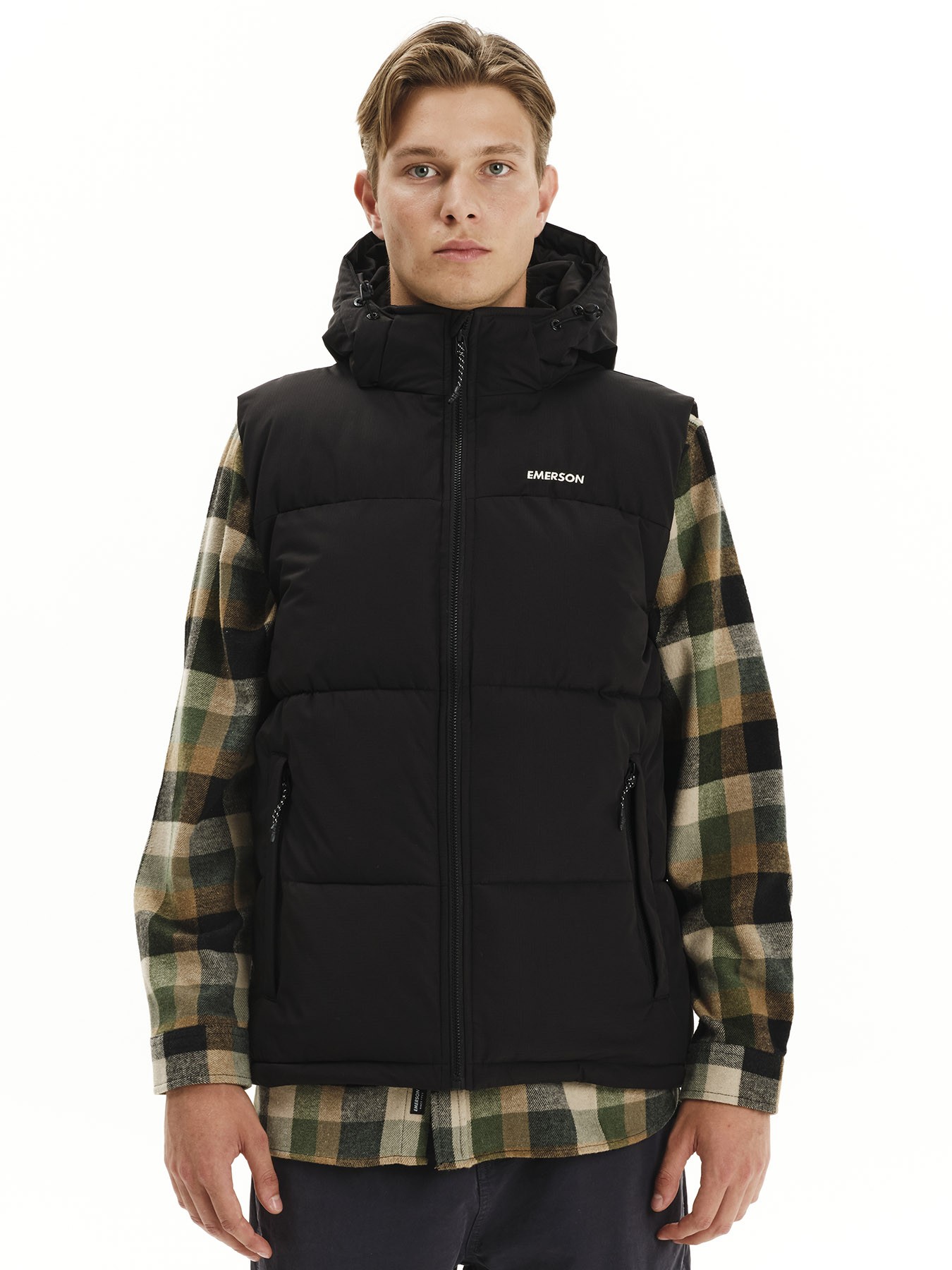 Emerson Puffer Ανδρικό Αμάνικο 252.EM10.77 Black
