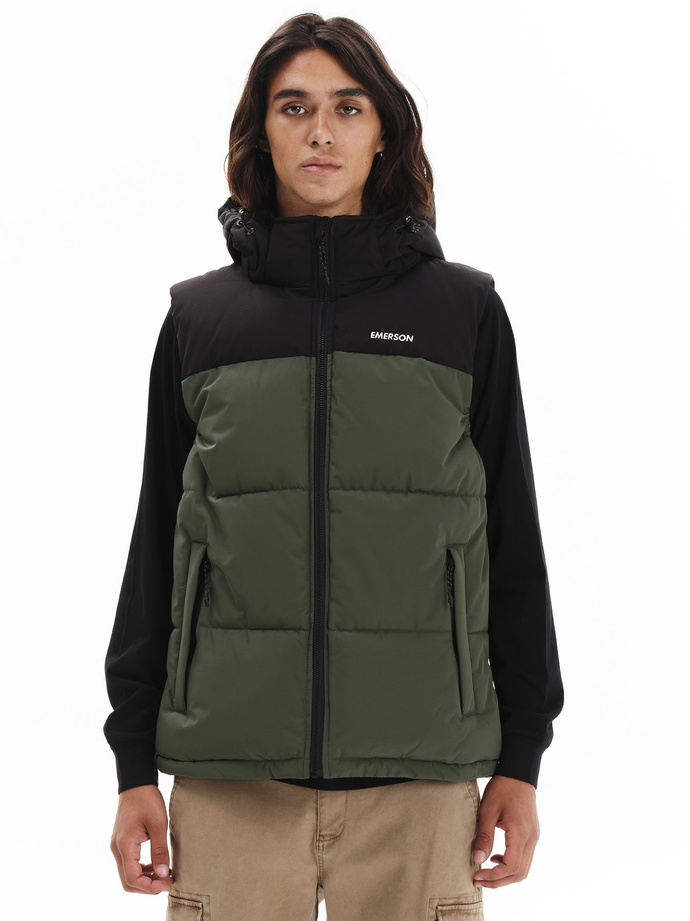 Emerson Puffer Ανδρικό Αμάνικο 252.EM10.77 Pine Olive
