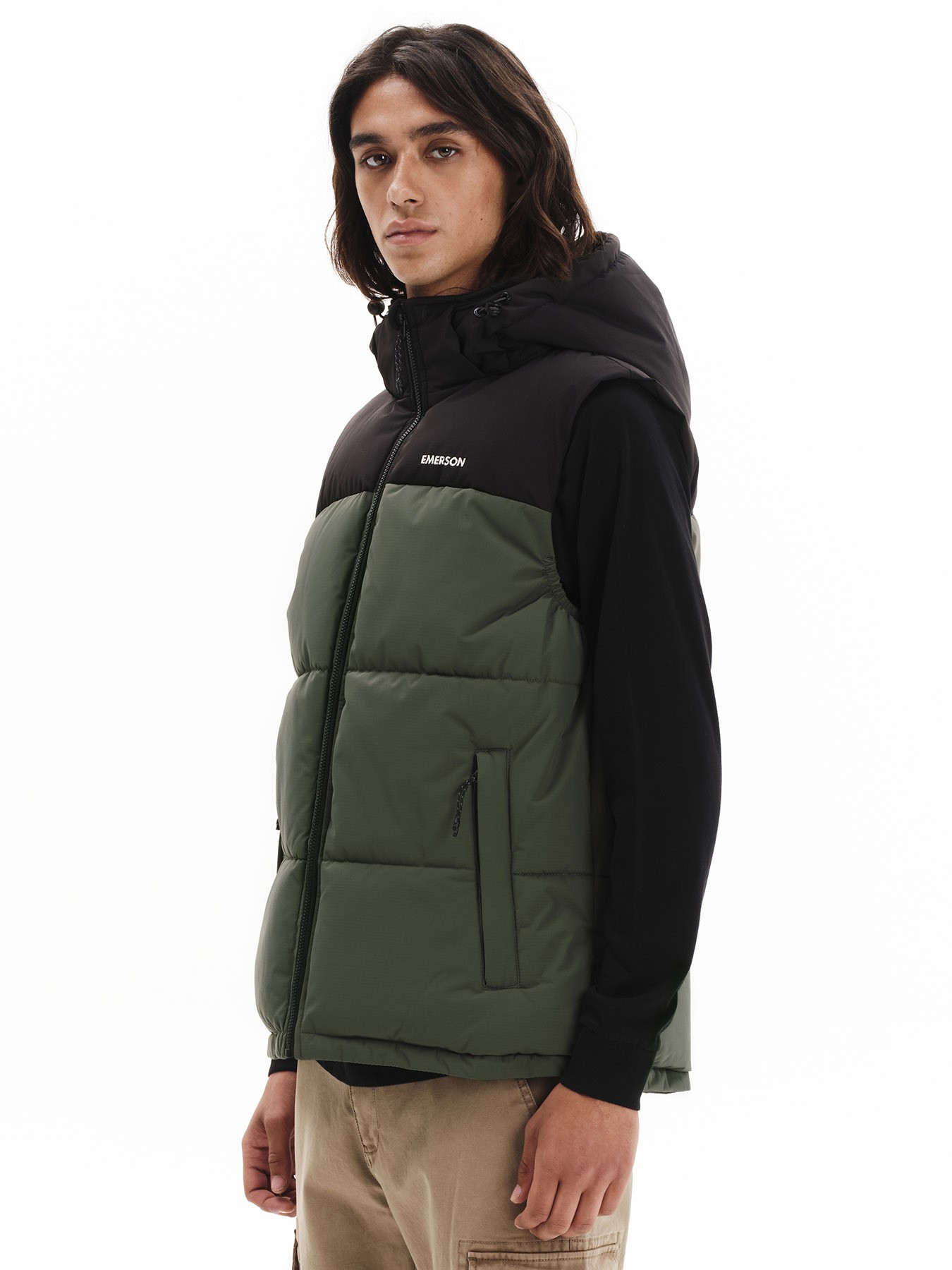 Emerson Puffer Ανδρικό Αμάνικο 252.EM10.77 Pine Olive - Image 2