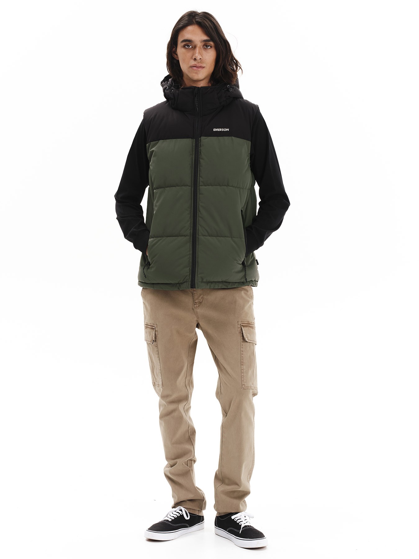 Emerson Puffer Ανδρικό Αμάνικο 252.EM10.77 Pine Olive - Image 4