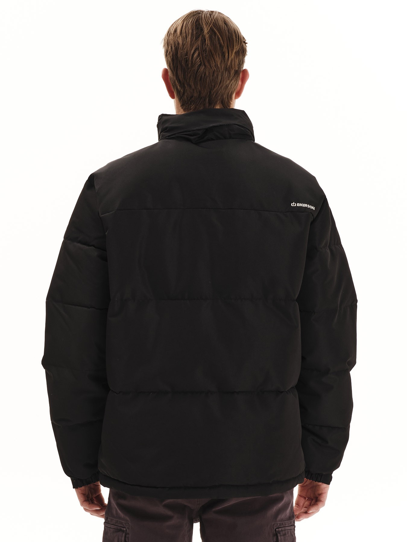 Emerson Puffer Ανδρικό Μπουφάν Με Κρυφή Κουκούλα 252.EM10.79 Black - Image 3