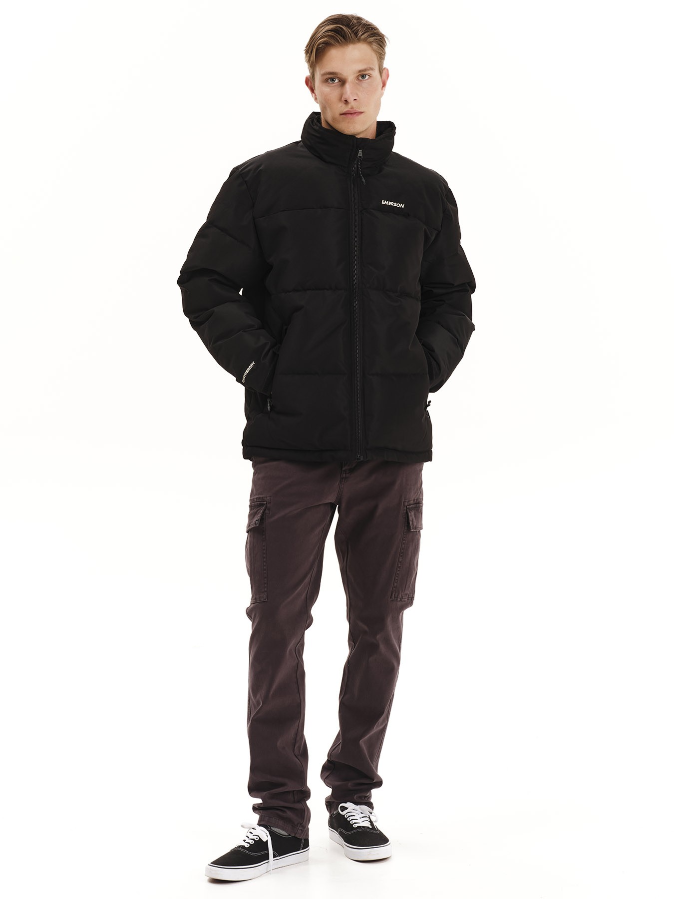 Emerson Puffer Ανδρικό Μπουφάν Με Κρυφή Κουκούλα 252.EM10.79 Black - Image 4