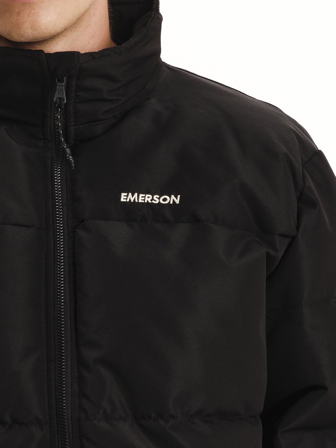 Emerson Puffer Ανδρικό Μπουφάν Με Κρυφή Κουκούλα 252.EM10.79 Black - Image 6