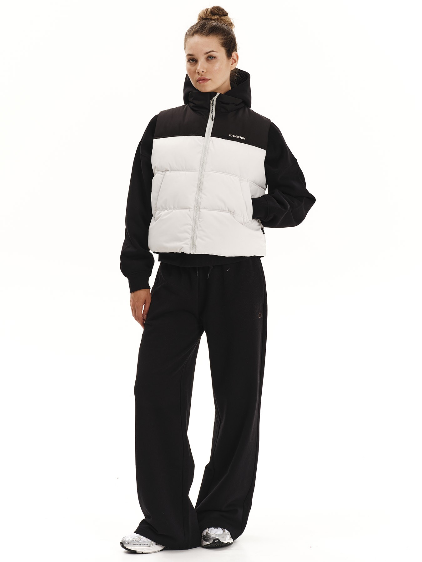 Emerson Γυναικείο Αμάνικο Μπουφάν Puffer 252.EW10.73 Clay Gray/Black - Image 4