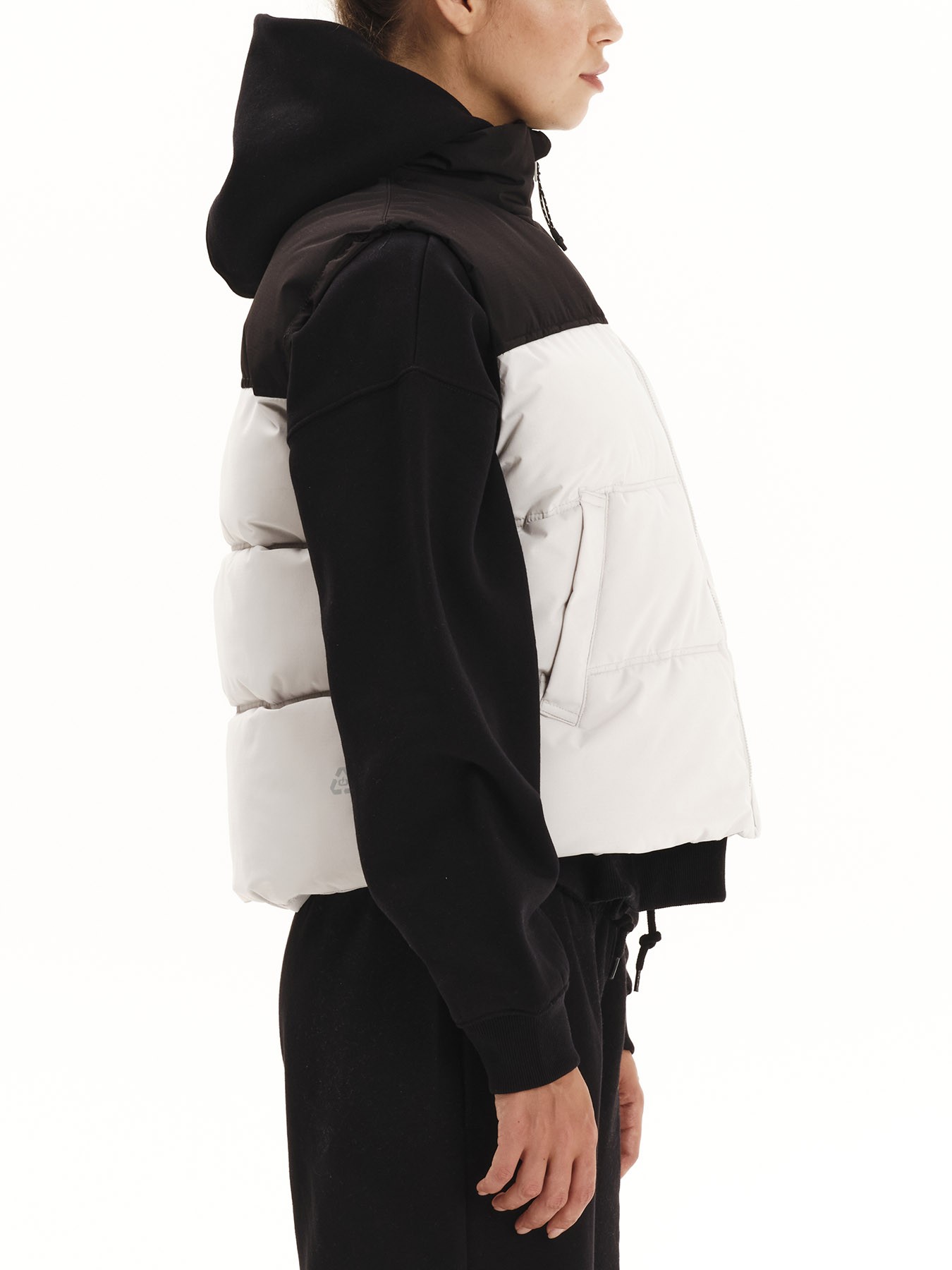 Emerson Γυναικείο Αμάνικο Μπουφάν Puffer 252.EW10.73 Clay Gray/Black - Image 5