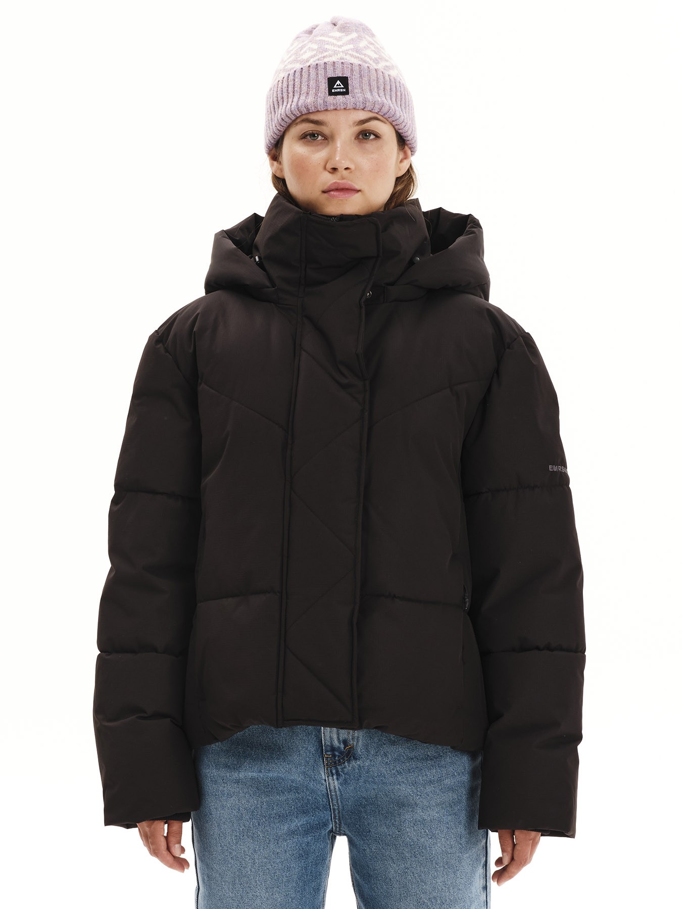 Emerson Γυναικείο Μπουφάν Puffer Classic Detachable Hood 252.EW10.80 Black