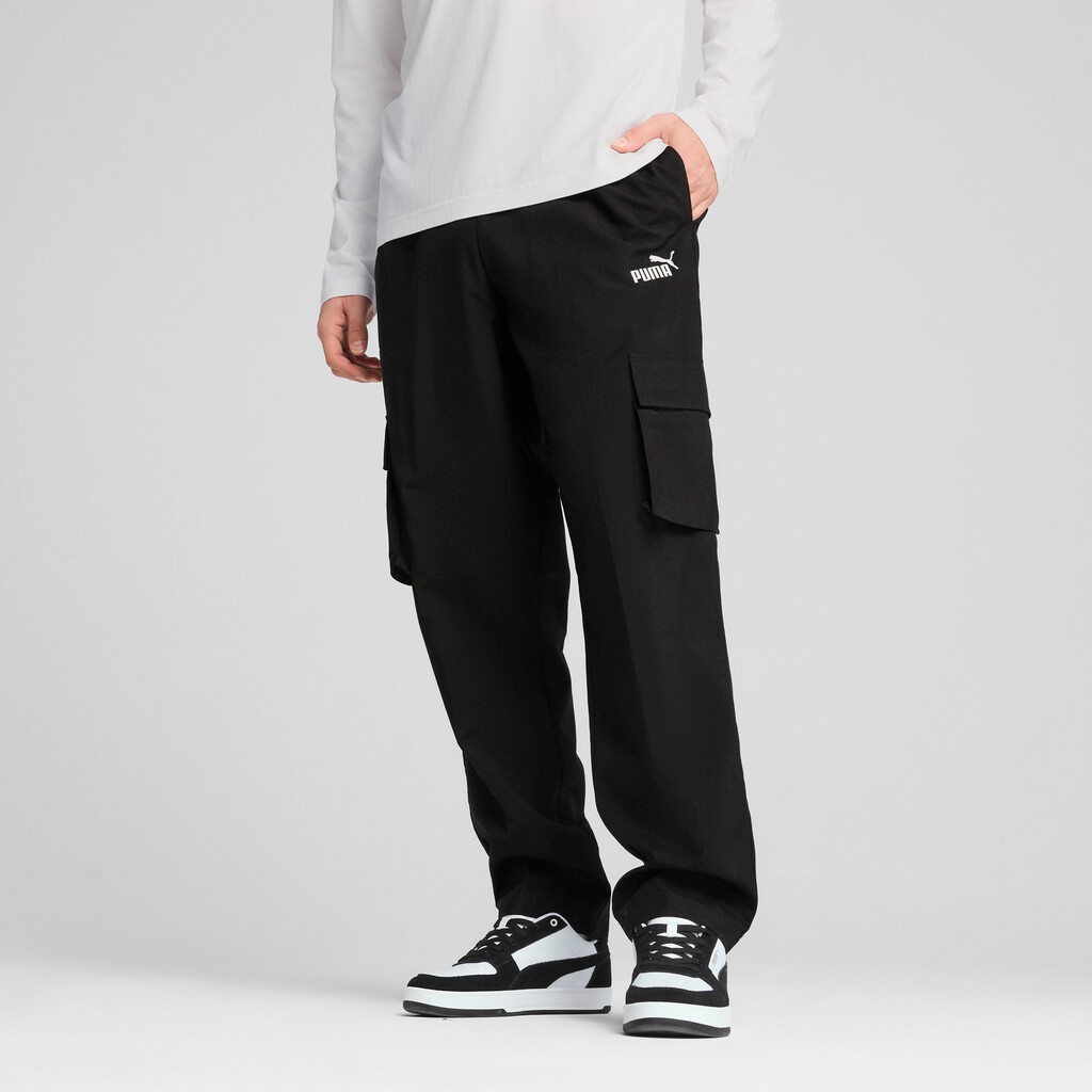 Puma Ess No.1 Logo Woven Cargo Pants 682663-01 - Image 3