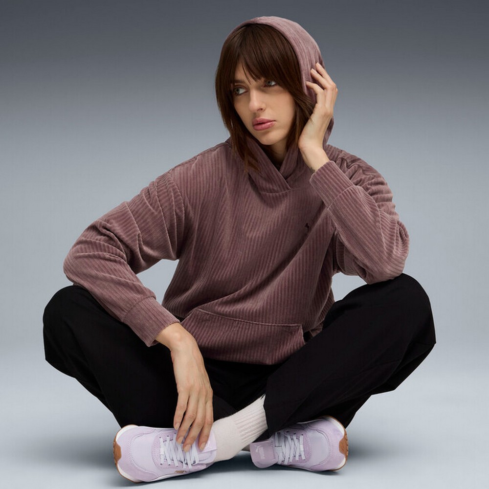 Puma Ess Elevated Comfort Velour Rib Hoodie 688107-88 - Image 3
