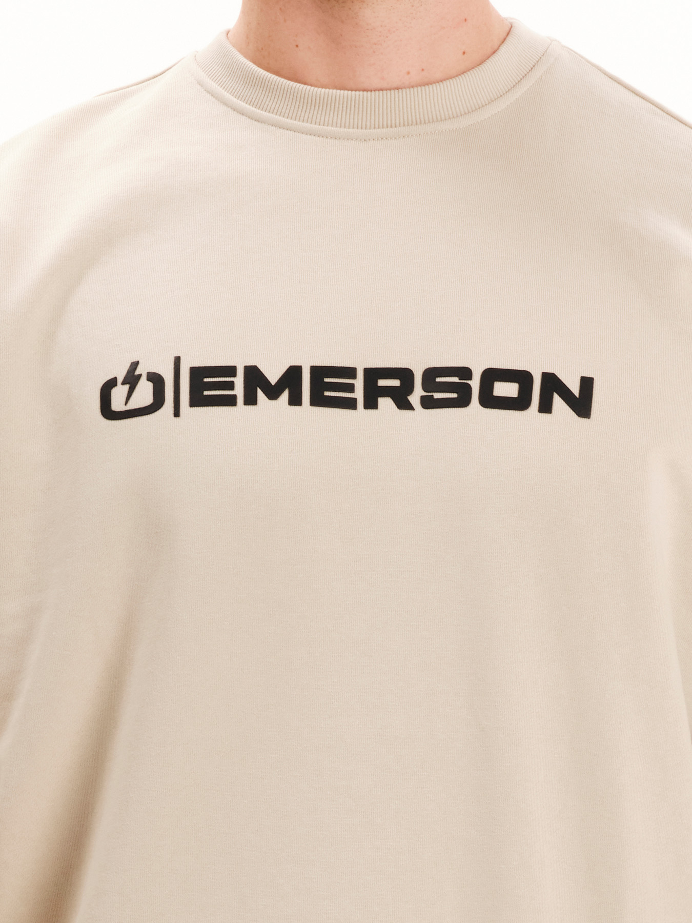 Emerson Crew Neck Ανδρικό 252.EM20.03 Clay Grey - Image 6