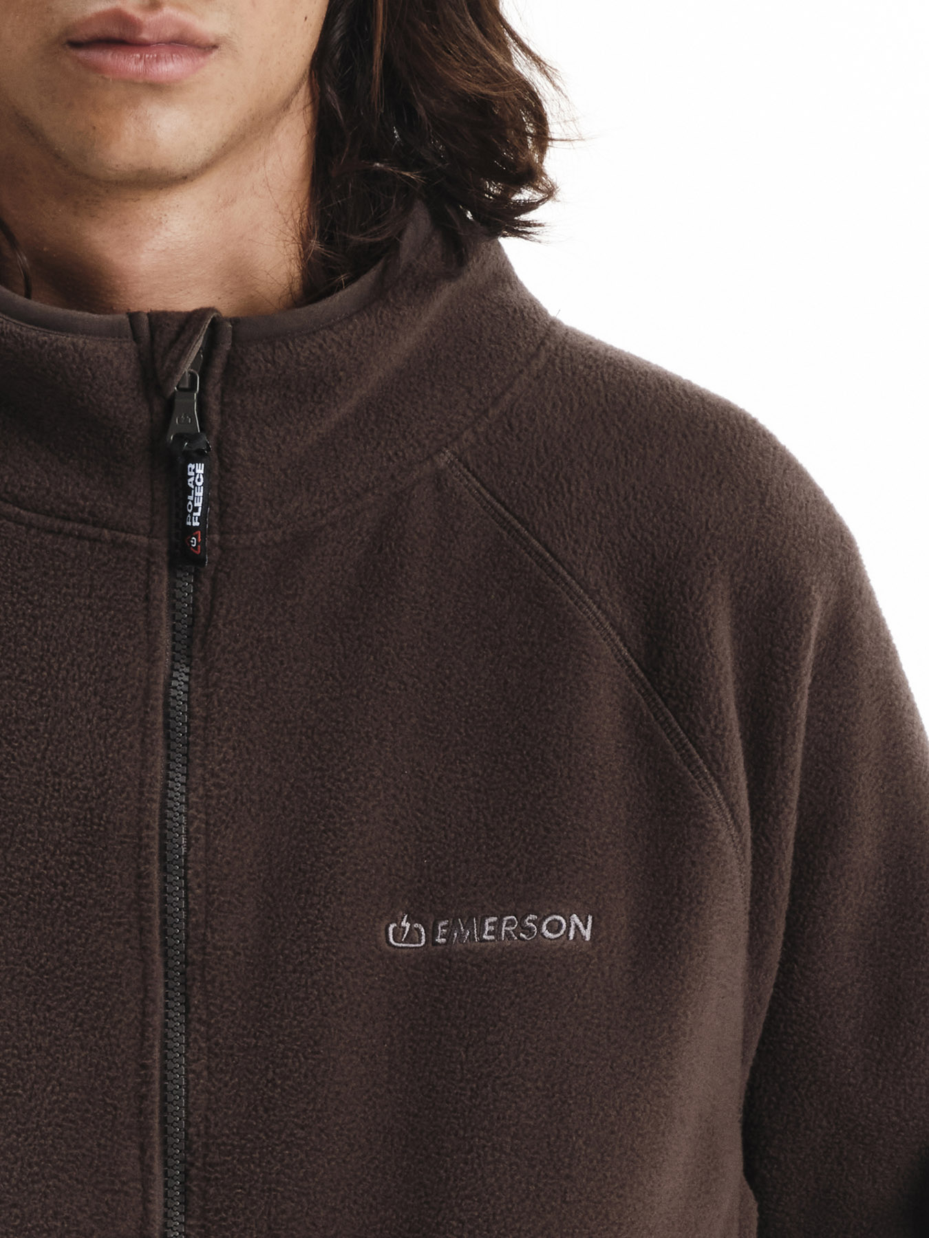 Emerson Full Zip Fleece Ανδρικό 252.EM29.19 D. Brown - Image 6
