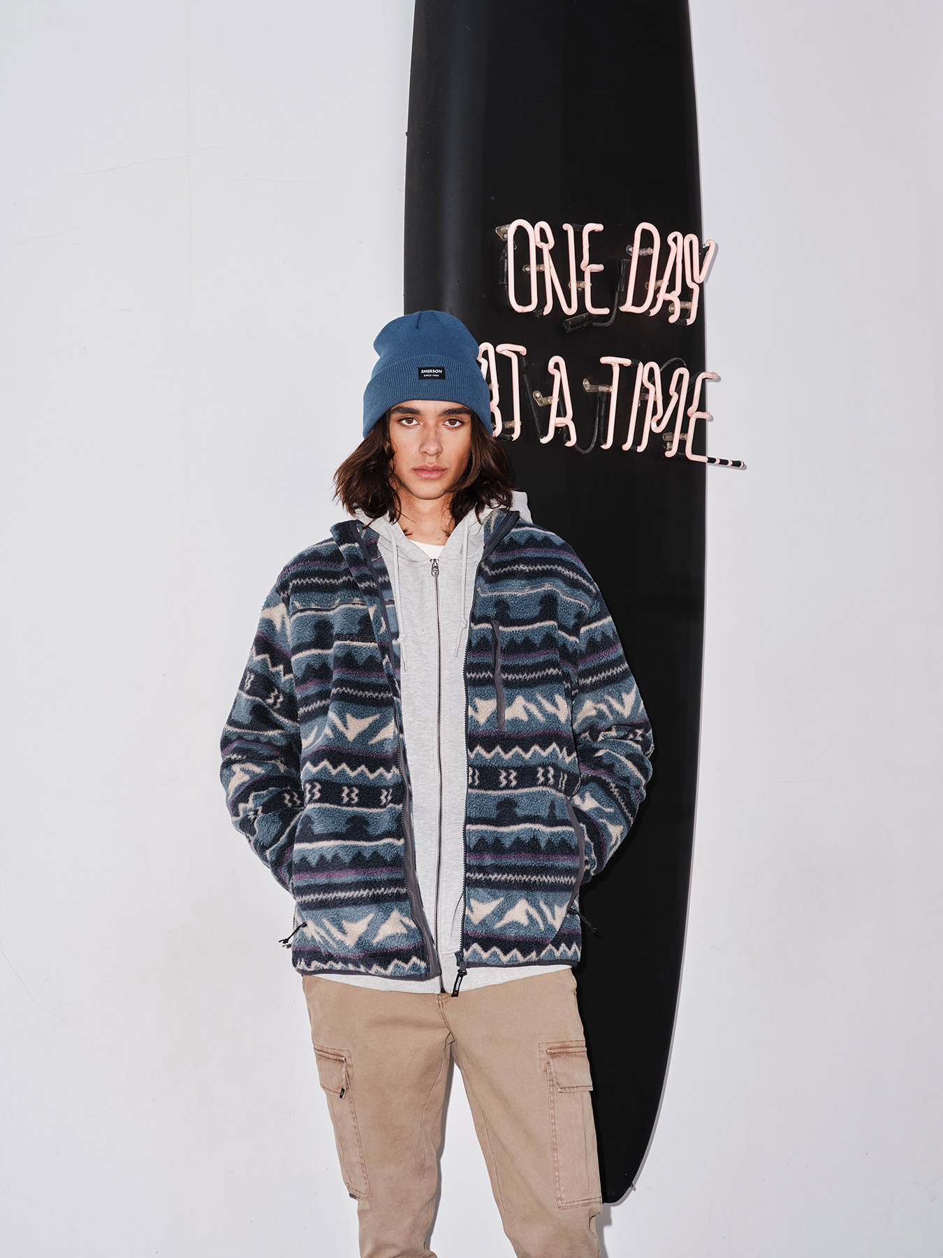 Emerson Full Zip Fleece Ανδρικό 252.EM290.122 PR538 Blue - Image 7