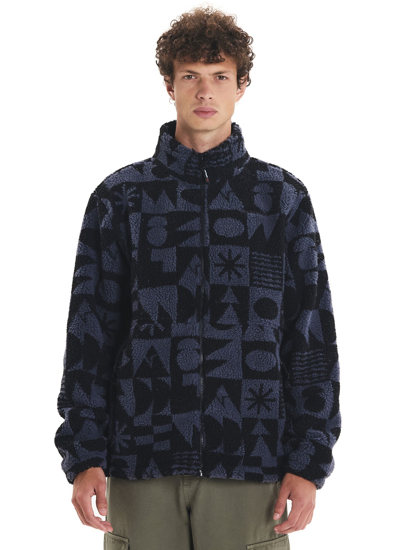 Emerson Sherpa Full Zip Fleece Ανδρικό 252.EM290.406 PR542 D. Blue