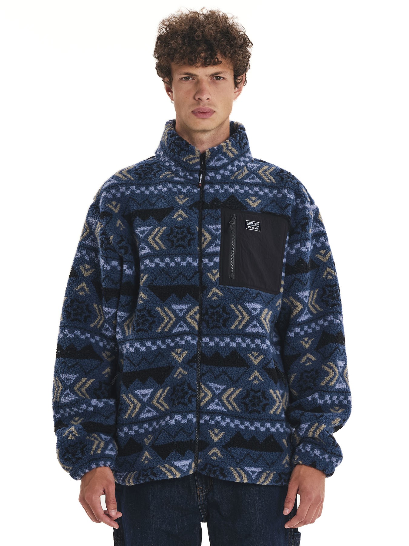 Emerson Sherpa Full Zip Fleece Ανδρικό 252.EM290.429 PR548 BLUE