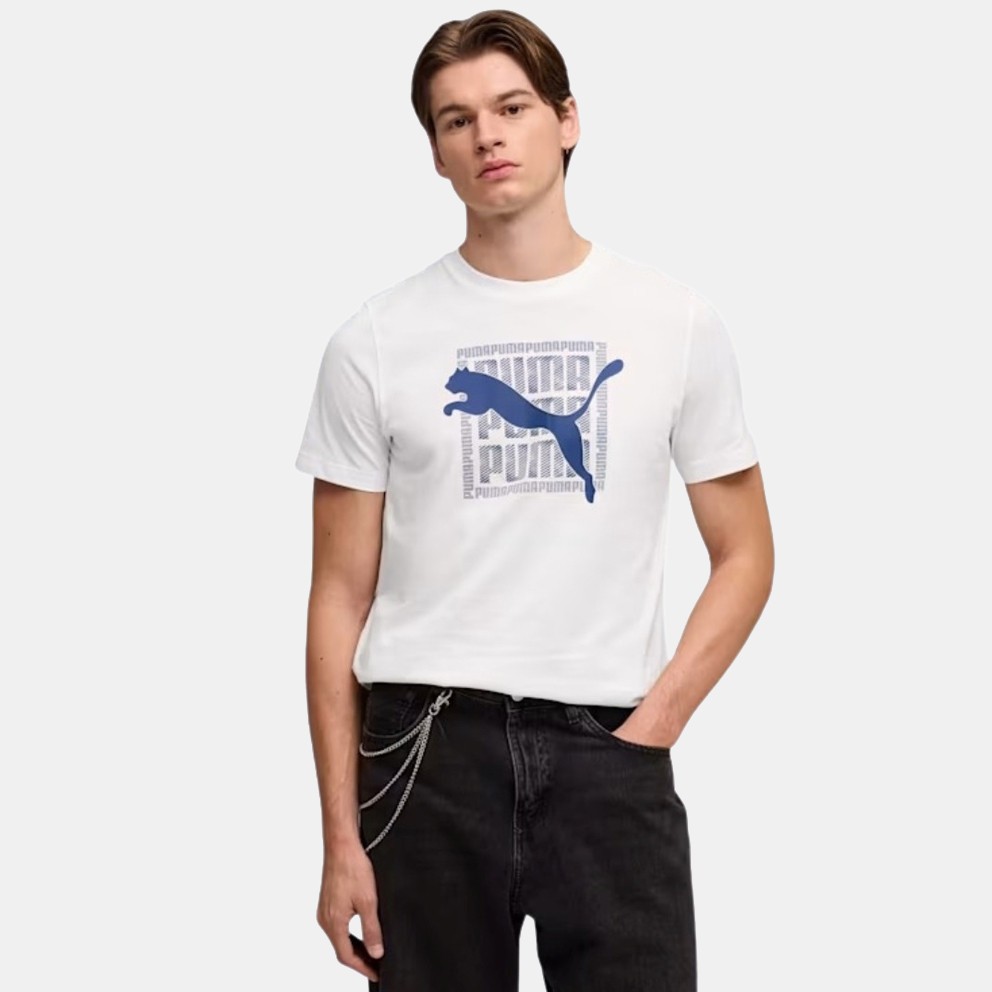 Puma Graphic Wording Tee Ανδρικό T-Shirt 691775-02