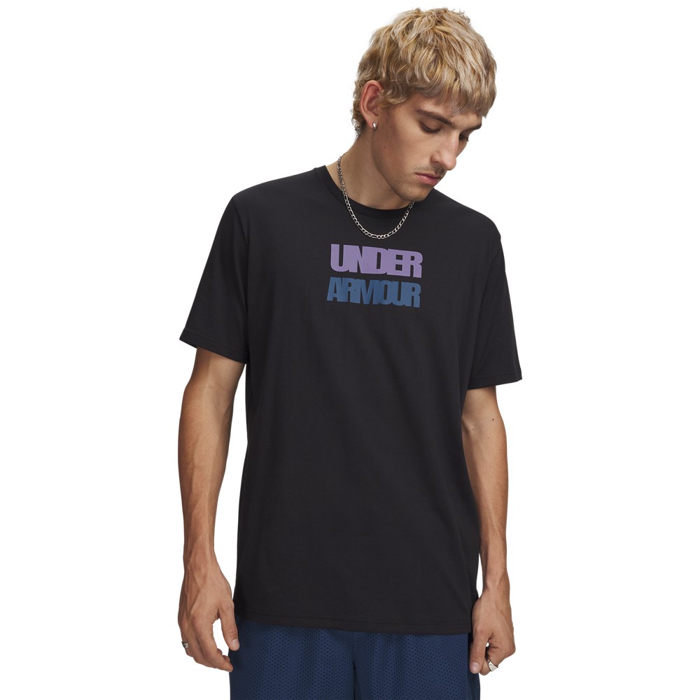 Under Armour Block Logo Ανδρικό  T-shirt 6009250-001