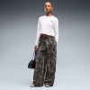 Puma Sport Animal Printed Wide Leg Γυναικείο Woven Παντελόνι 694005-81 - Image 2